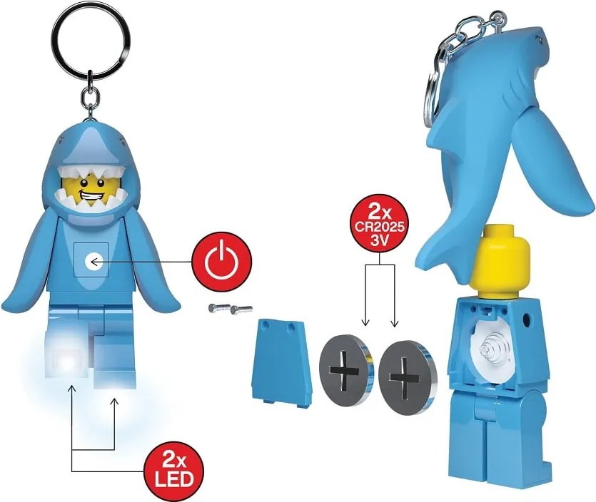 Kék kulcstartó Iconic – LEGO®