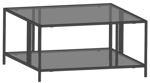 Kávésasztal URANUS 40x80 cm fekete