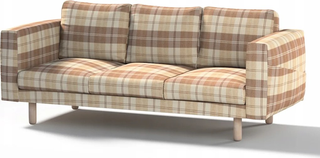 Dekoria Norsborg 3 személyes kanapé huzat Ikea barna