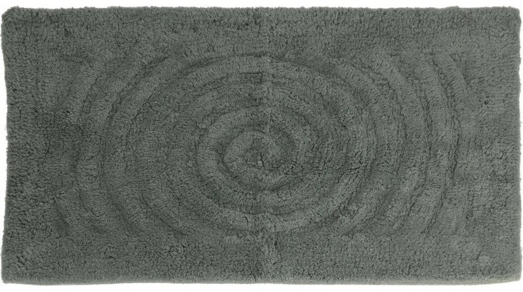 Circle fürdőszobaszőnyeg szürke-zöld, 45 x 75 cm