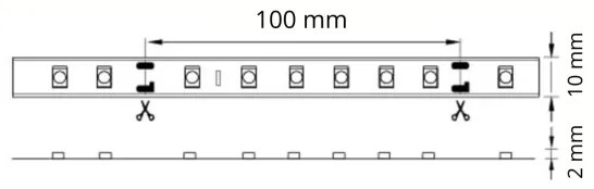 LED Szalag 5m 28W/12V IP65 6500K