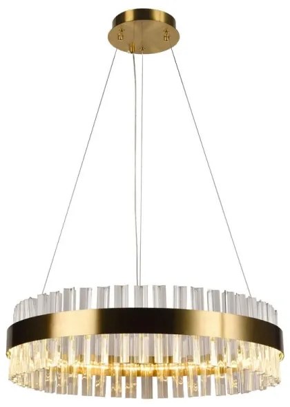 Brilagi - LED dimmelhető kristály csillár acélhuzalon HALO LED/40W/230V + távirányító