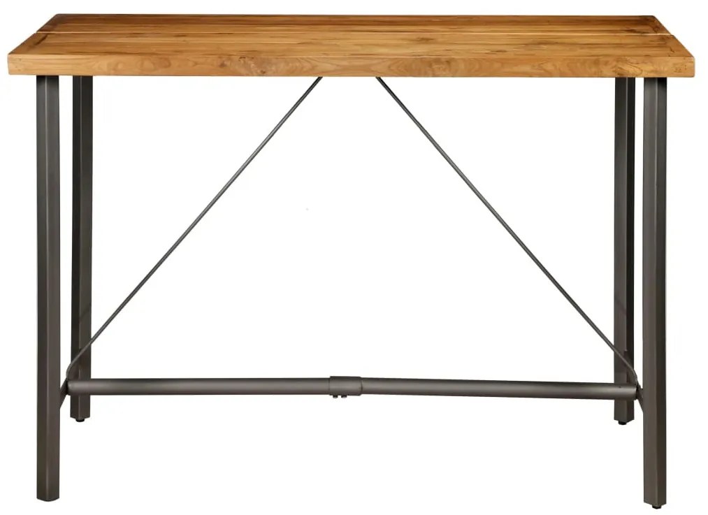 Újrahasznosított tömör tíkfa bárasztal 150 x 70 x 106 cm