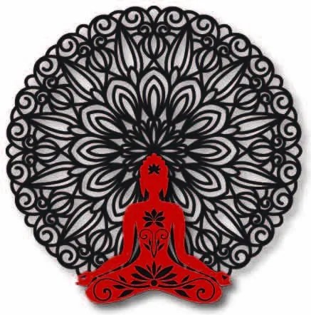 3D falfestmény Buddha mandalában 50, 70, 90 cm