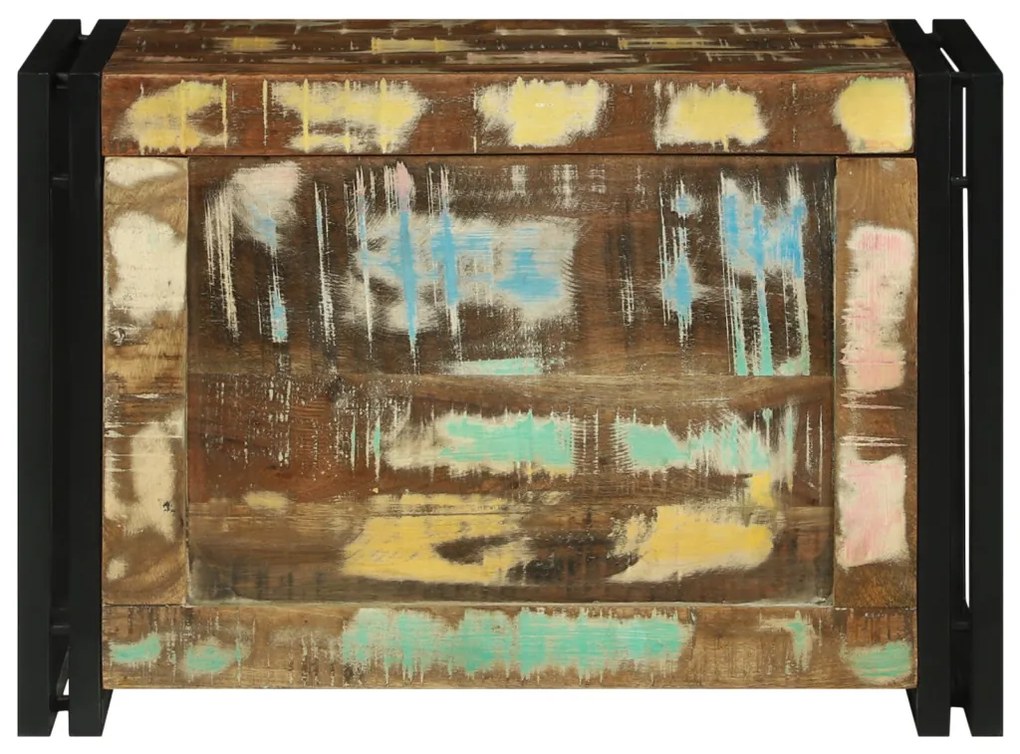 Tároló Doboz tárolóval 60 x 40 x 41 cm Újrahasznosított fa