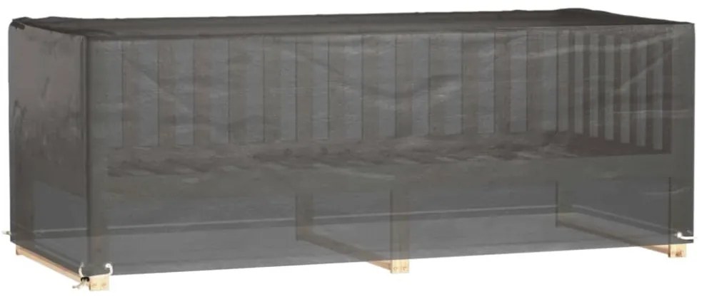 téglalap alakú kerti bútor huzat 8 fűzőlyukkal 192x82x65 cm
