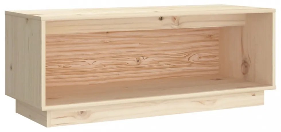 vidaXL tömör fenyőfa TV-szekrény 90x35x35 cm