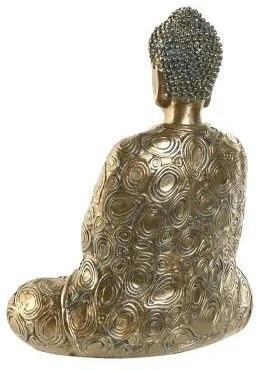 Buddha Figura Aranyozott 23 cm