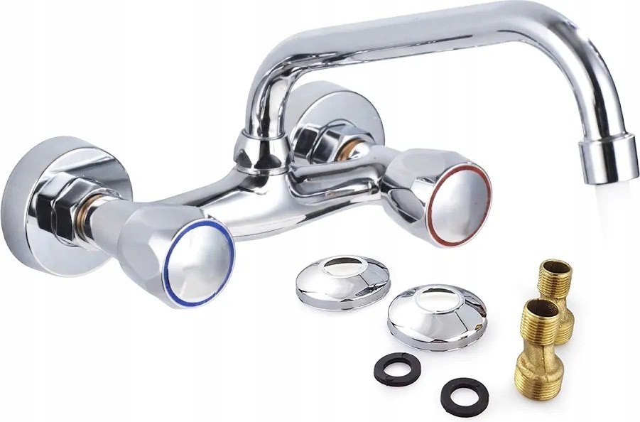 Falra szerelhető mosdó konyhai csaptelep rozetta komplett Készen Áll A Beszerelésre