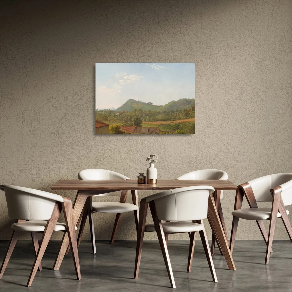 Üveg kép - Simon Denis, View Near Naples, reprodukciók (70x50 cm)