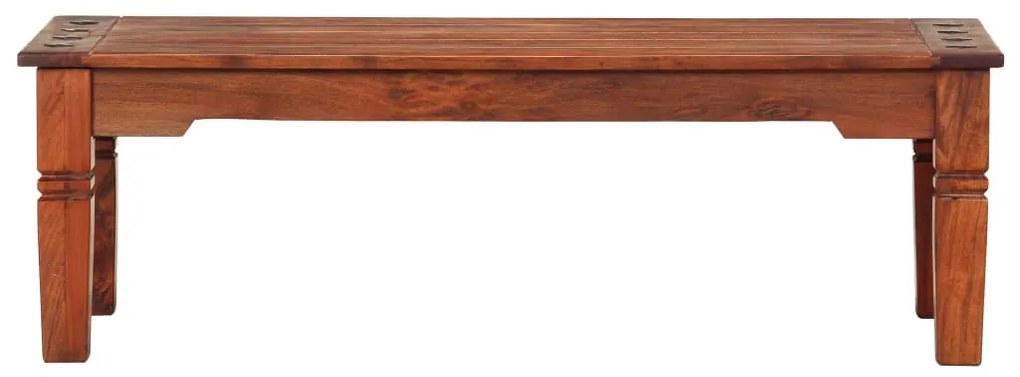 vidaXL tömör akácfa dohányzóasztal 110 x 50 x 35 cm