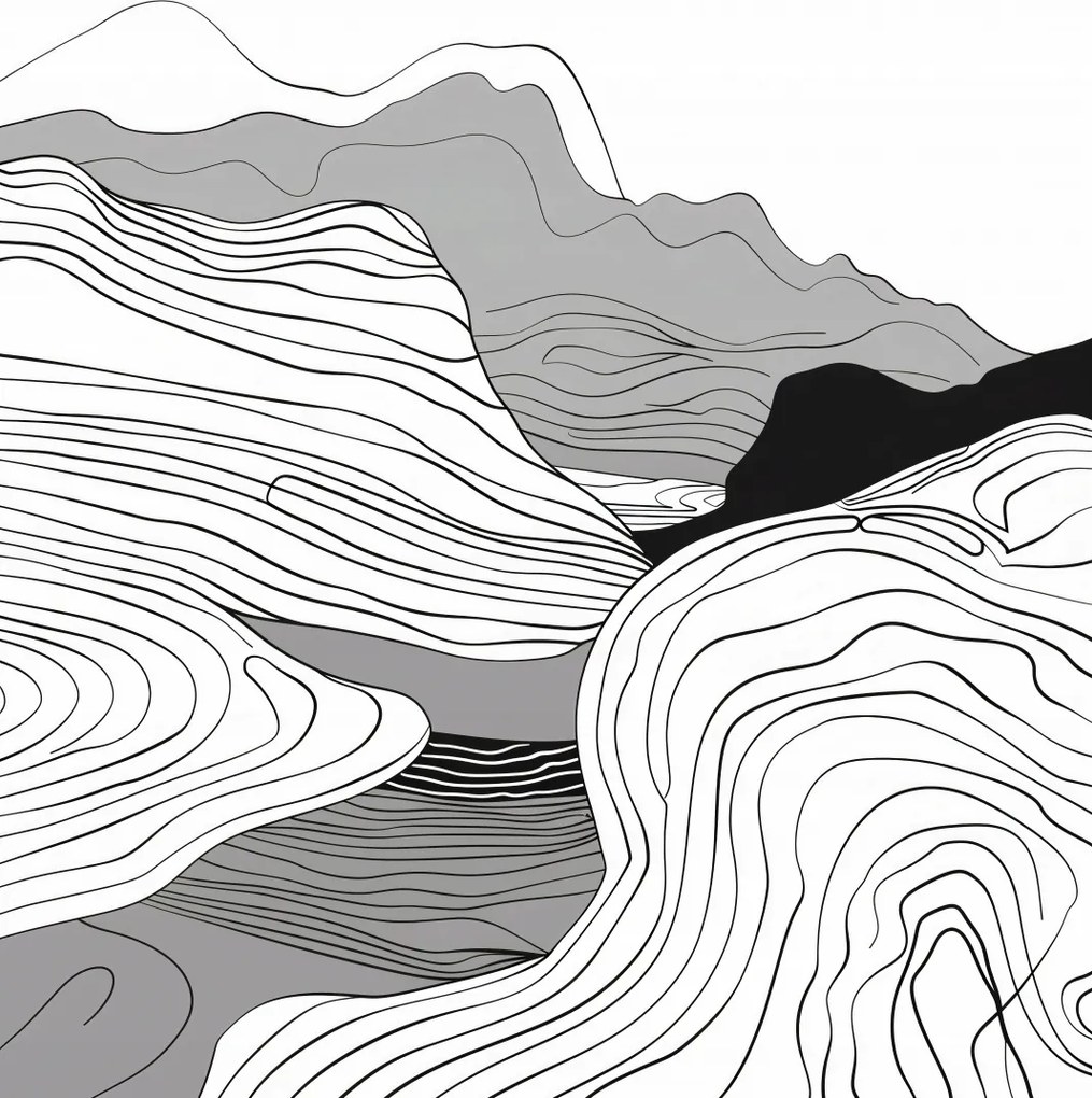 Poszter 30x40cm Geometrikus emelkedők