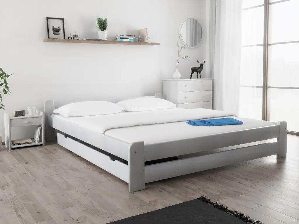 Emily ágy 180x200 cm, fehér Ágyrács: Ágyrács nélkül, Matrac: Deluxe 10 cm matrac