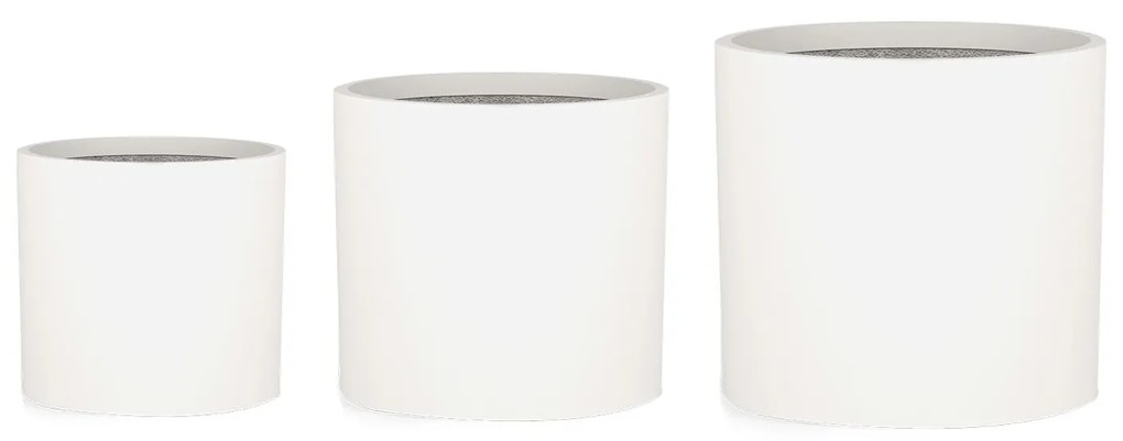 Blumfeldt Gendt, virágcserép, felső virágcserép, 3 db-os készlet, S / M / L méretek, fiberstone, beltér / kültér