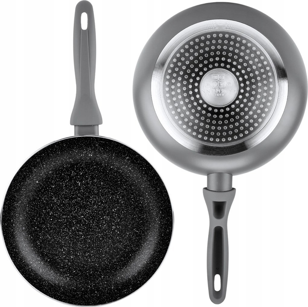 Indukciós És Gáztűzhelyre Alkalmas Serpenyő 18 cm Granit Serpenyő Kis Sütőserpenyő