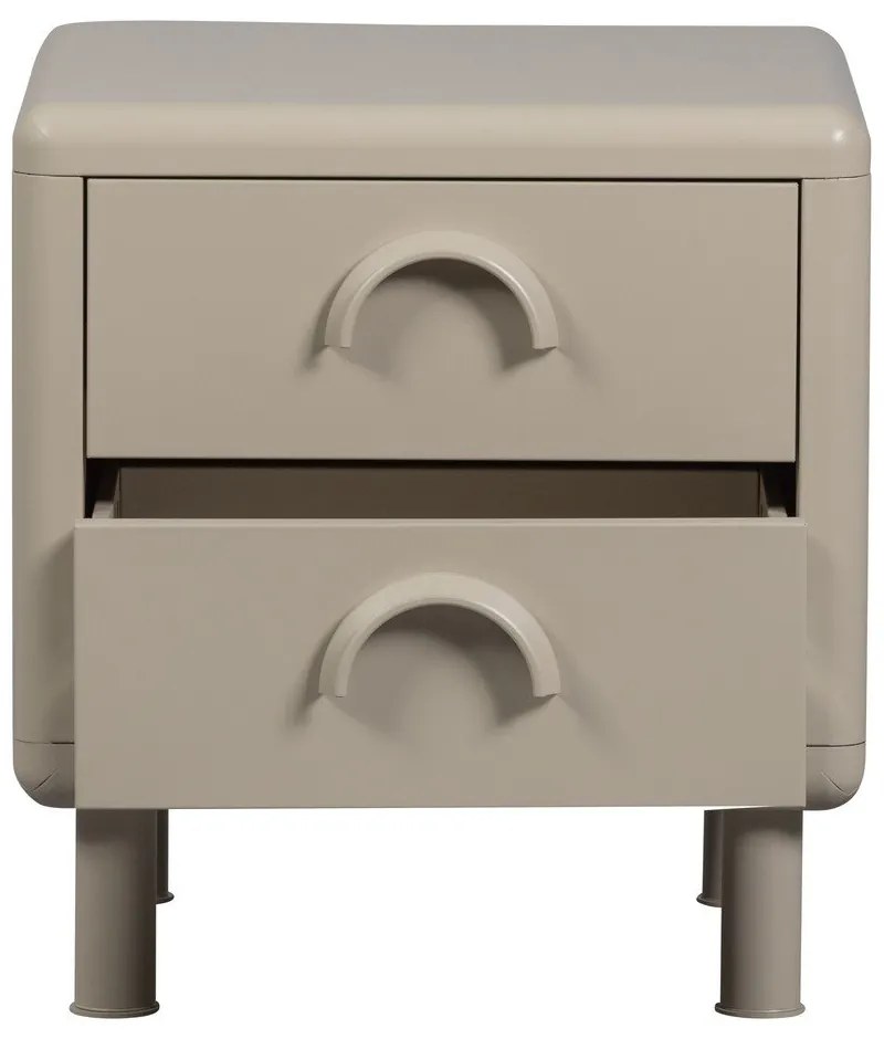 Bézs fém éjjeliszekrény Rune – WOOOD