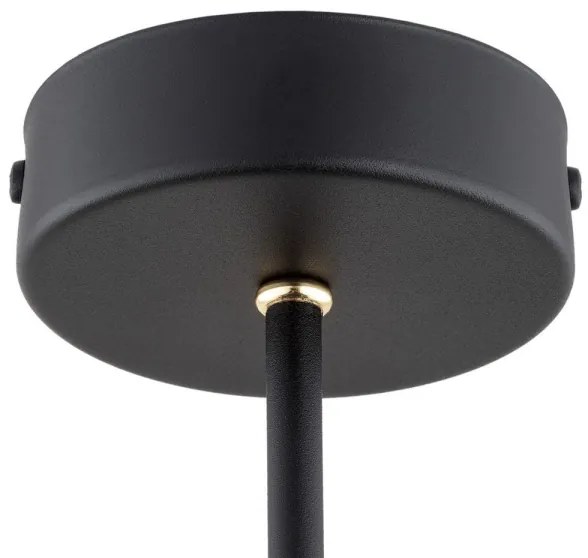 Argon 6149 - Csillár rúdon CHARLOTTE 3xE27/15W/230V fekete/arany