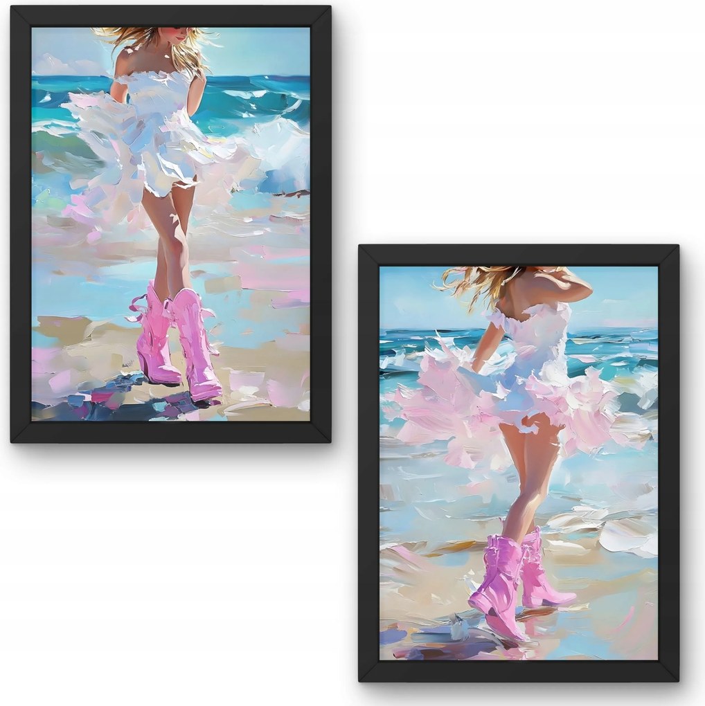 Két darabos poszter szett Nő Fashion Summer 50x70 cm