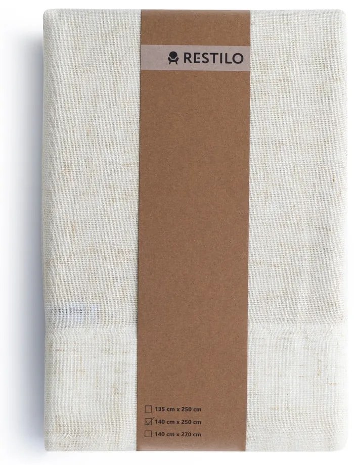 Elefántcsont színű függöny 140x270 cm Velari – Restilo