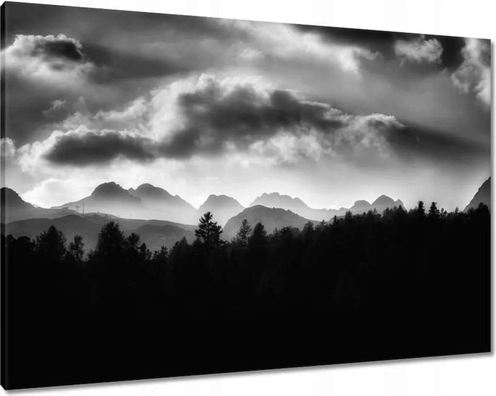 Vászonkép 100x70 Panoráma a hegy profiljára