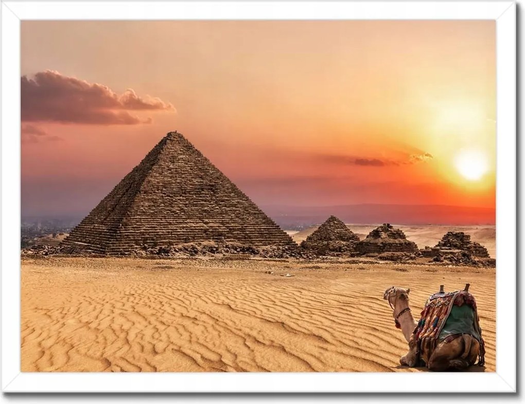 Poszterek keretben 40x30 Menkaure piramis Egyiptom