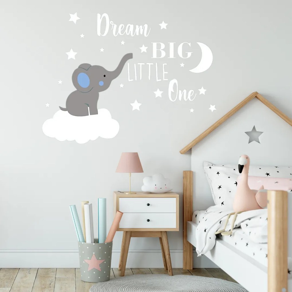 PIPPER | Falmatrica "Elefánt egy felhőn" 120x98cm