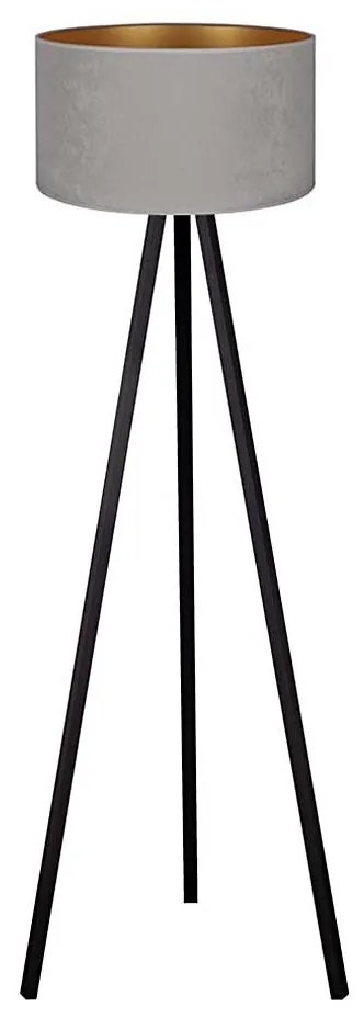 Brilagi - Állólámpa VELVET 1xE27/60W/230V wenge/szürke