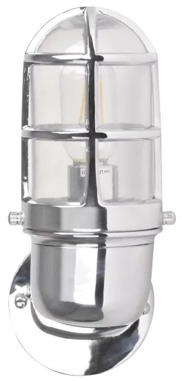 Kültéri fali lámpa LUND 1xE27/12W/230V IP44 króm