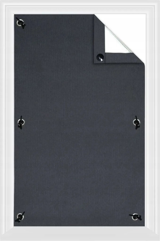 UV-álló sötétítő roló tetőtéri ablakra tapadókorongos 38x76cm Szürke