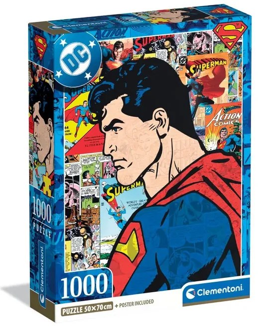 Superman Comic 1000 db-os Compact puzzle Clementoni