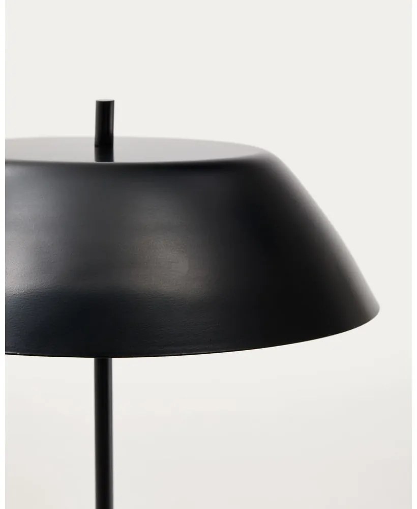 Fekete márvány asztali lámpa fém búrával (magasság 58 cm) Sayra – Kave Home