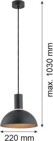 Argon SINES 4222 Függőlámpa 1x15W/E27 IP20
