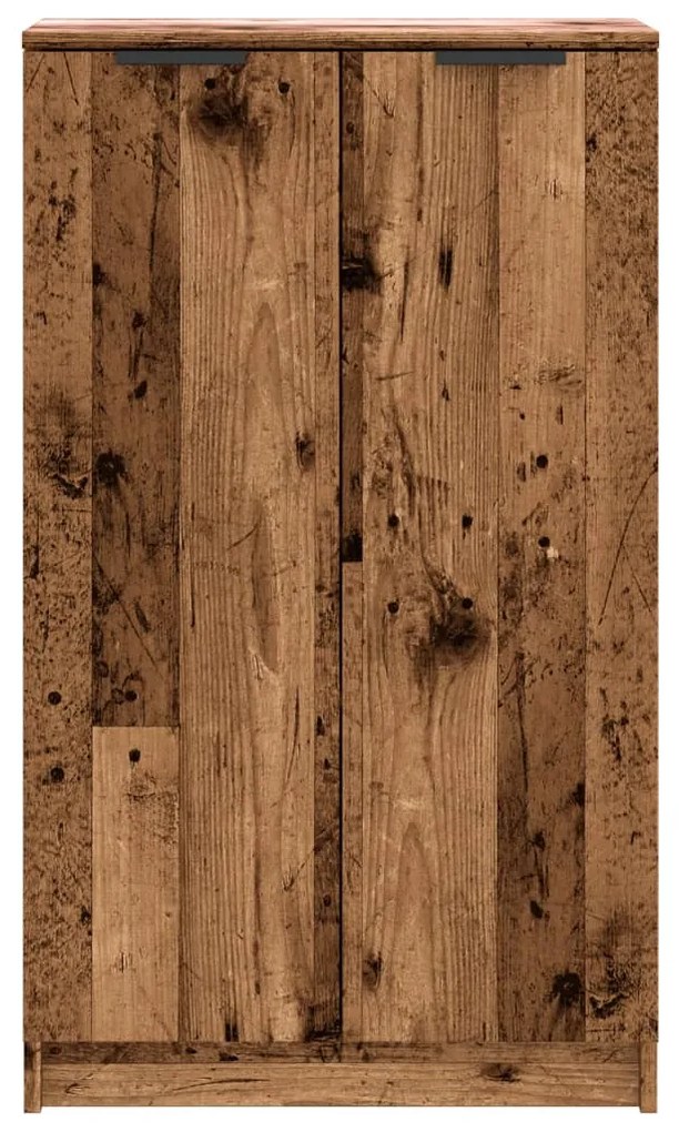 antik fa színű szerelt fa cipőszekrény 59 x 35 x 100,5 cm