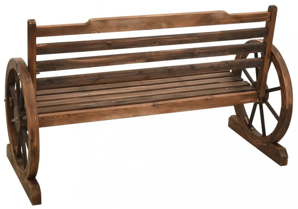 tömör fenyőfa kerti pad 112 cm