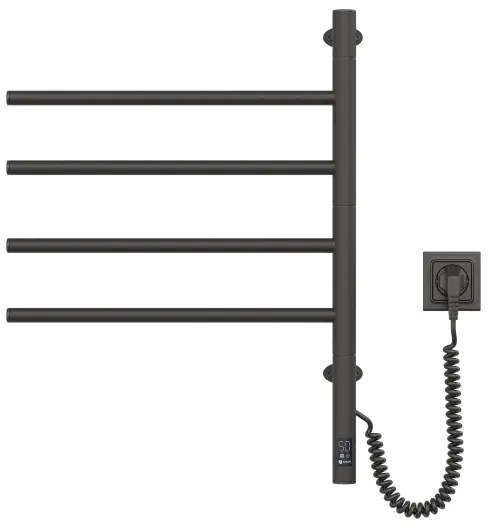 Elektromos törölközőszárító, ARABESQUE 150W/230V, 64,6cm, IP44, fekete