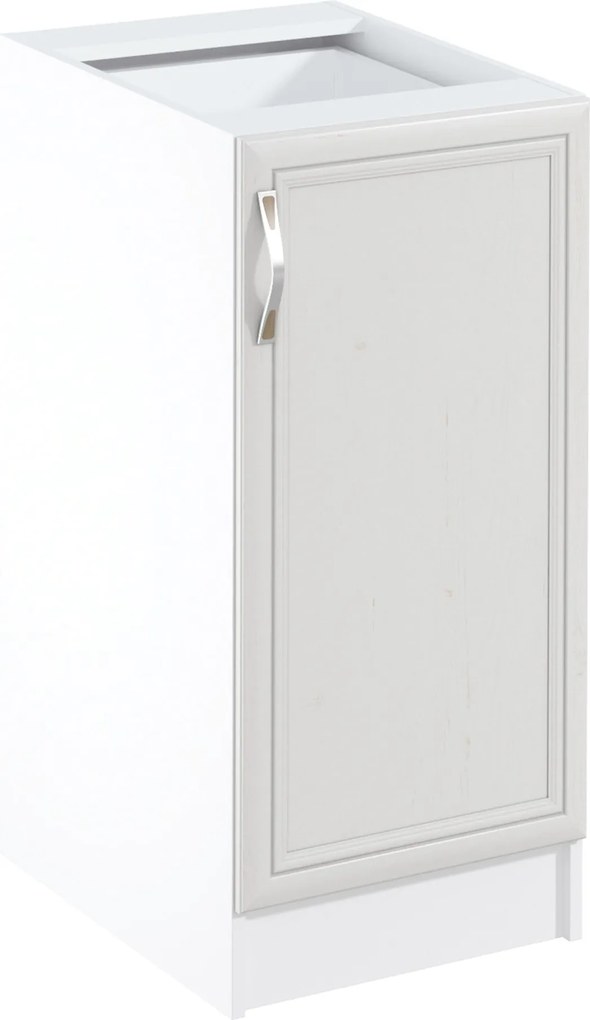 Alsószekrény D40, jobbos, fehér/sosna Andersen, SICILIA