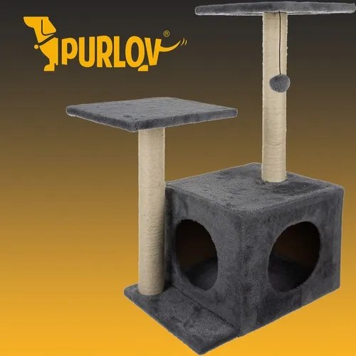 Macskafa 71cm szürke Purlov 21712