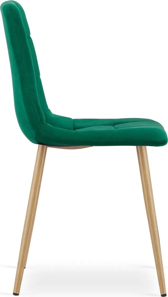 Zöld bársony szék KARA