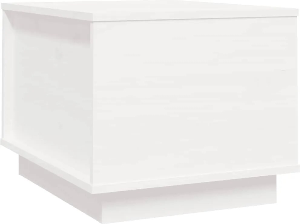 vidaXL fehér tömör fenyőfa dohányzóasztal 40x50x35 cm