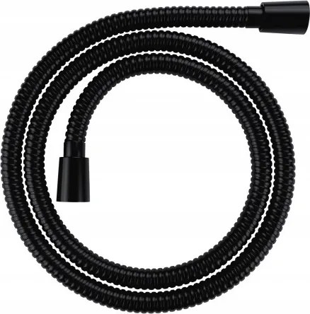 Zuhanytömlő 125CM Fekete Rozsdamentes Acél Omnir