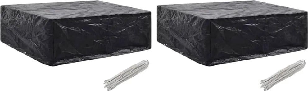 vidaXL 2 db kerti bútor huzat 8 fűzőlyukkal 250 x 210 x 90 cm