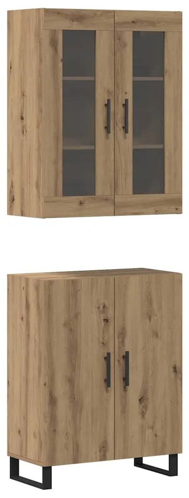 Magasfiú kézműves tölgy 69.5 x 34 x 90 cm Faanyag