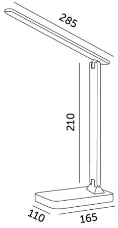 LED RGBW Dimmelhető asztali lámpa NOBLITE LED/7W/5V 3000/4000/6500K fehér