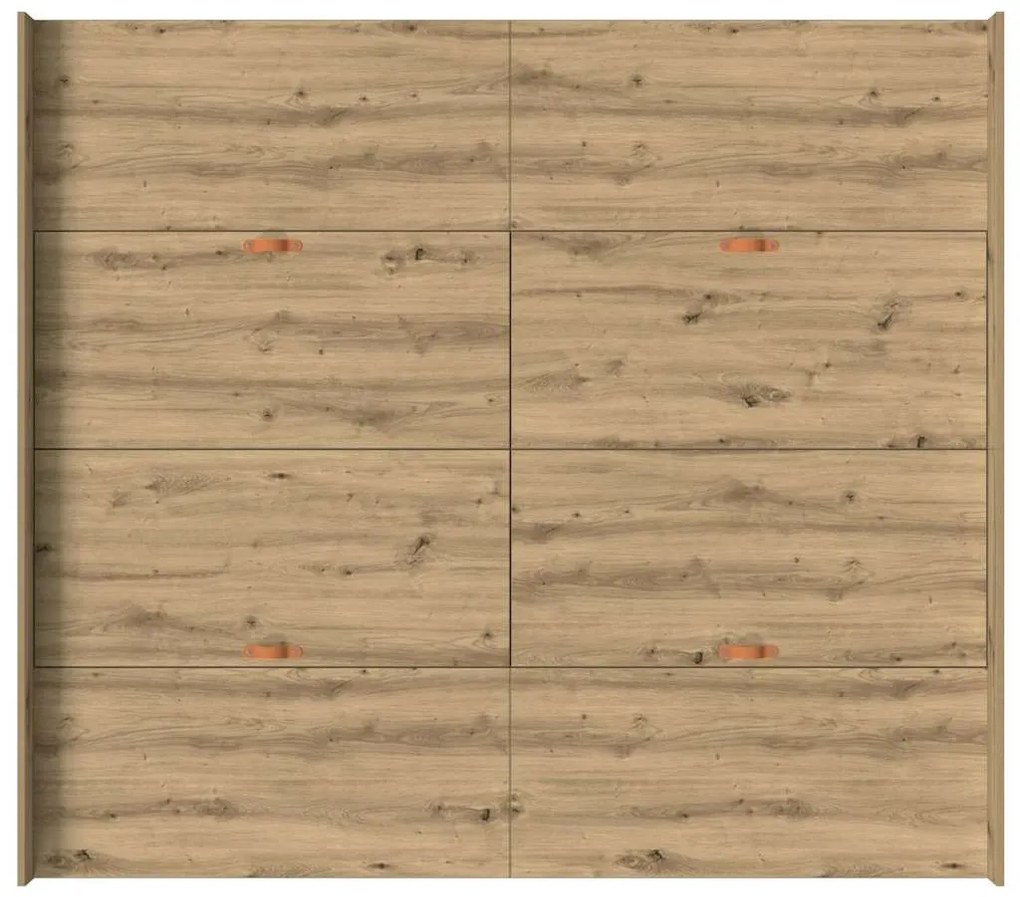 Ágykeret tárolóval fiókkal kézműves tölgy 200 x 200 cm Faanyag