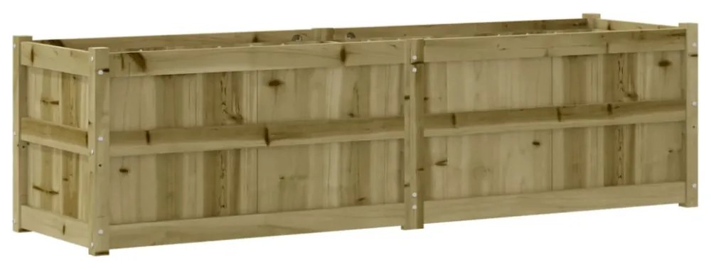 impregnált fenyőfa kerti virágláda 180x50x50 cm