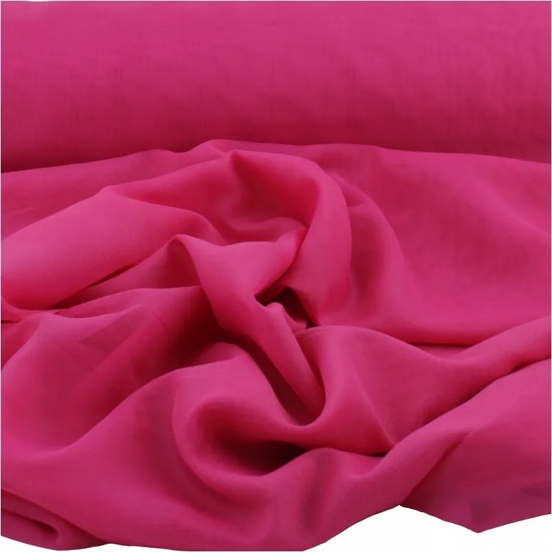 Fátyol Szövet Sima Függöny anyag 300 cm fukszia fátyol 0,5 mb