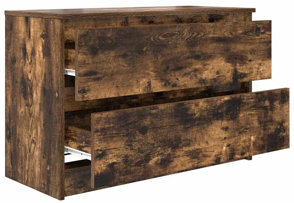 füstös tölgy színű szerelt fa TV-szekrény 80x35x54 cm