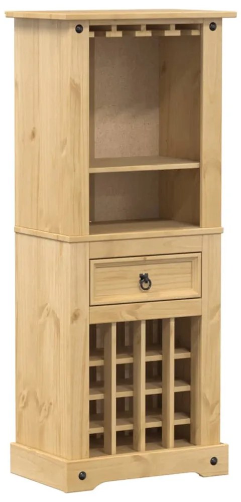 Corona tömör fenyőfa bortartó 56x35x134,5 cm