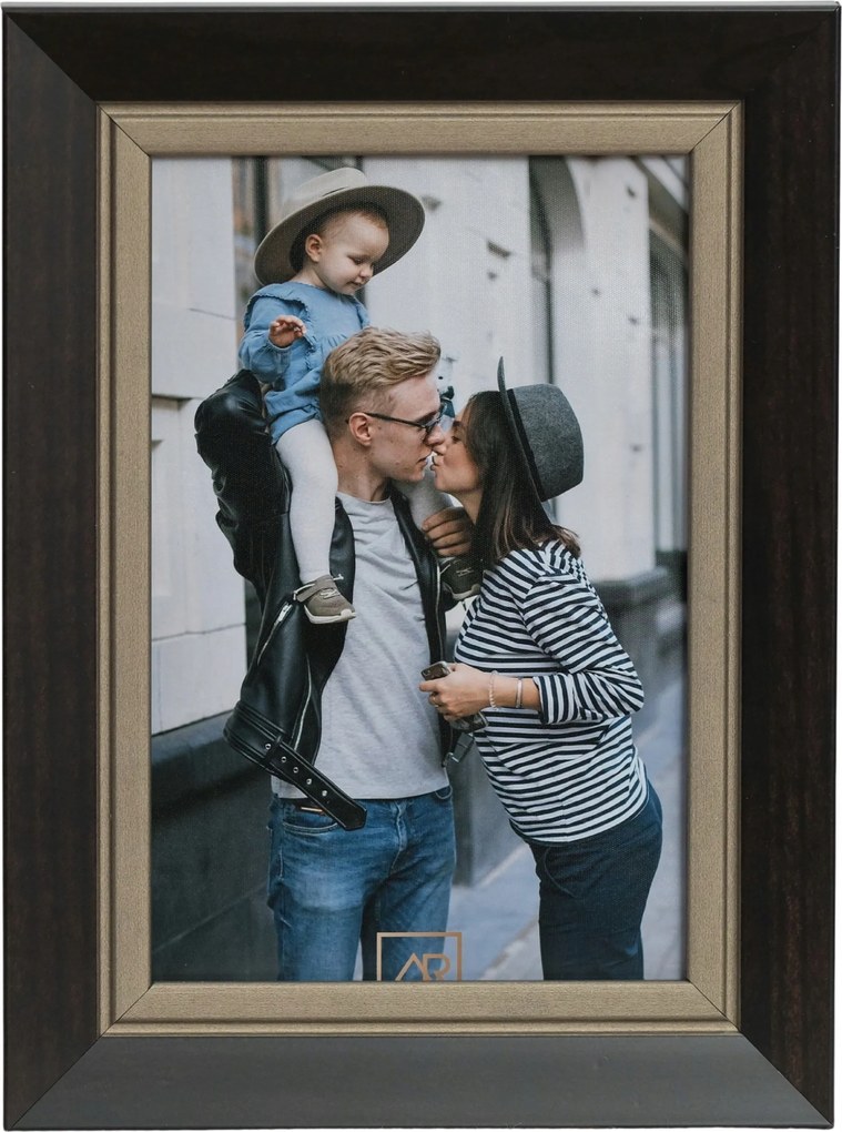 Képkeret 10x15 Flash sötétbarna Retro