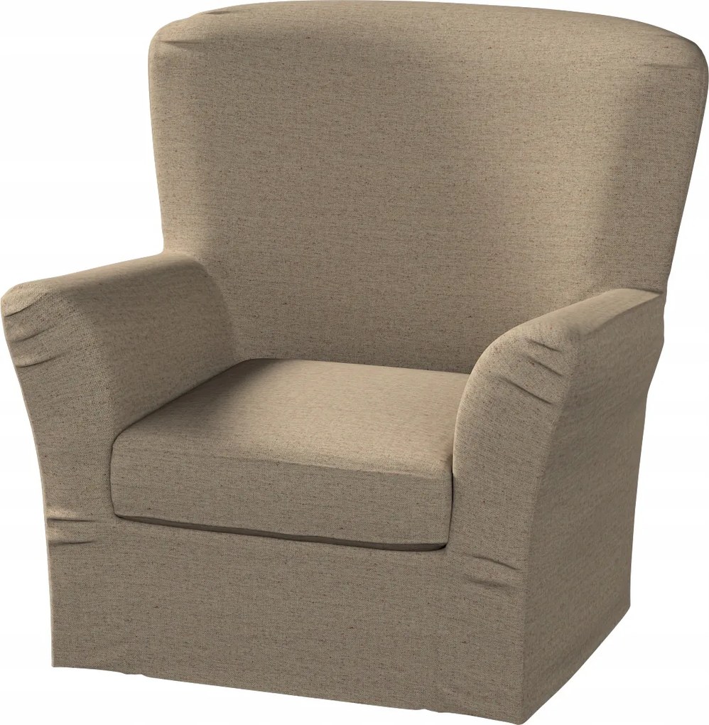 Dekoria Tomelilla magas fotelhuzat Ikea könyvjelzőkkel barna